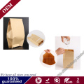 Virgin White Kraft Sos Shopping Bag Wholesale Custom Logo Printing Food Take Away Brown Kraft Paper Bag with Handle